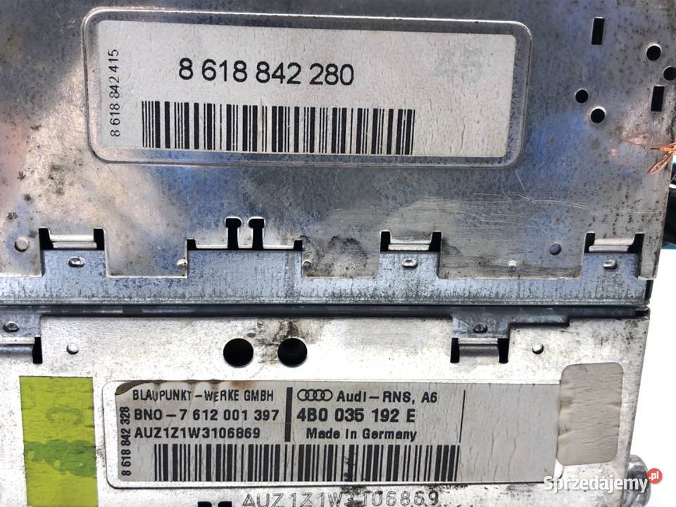 RADIO AUDI A6 C5 4B0035192E 9705 ODTWARZACZ