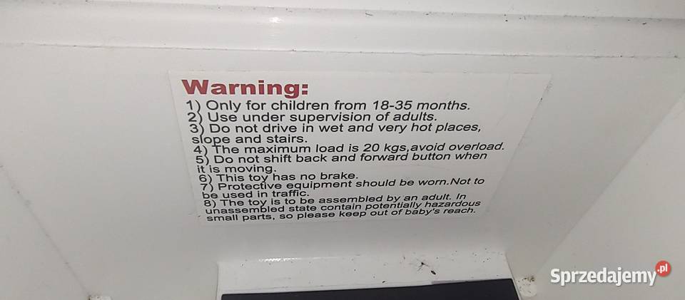 Samochod elektryczny z akumulatorem 6V Sanok