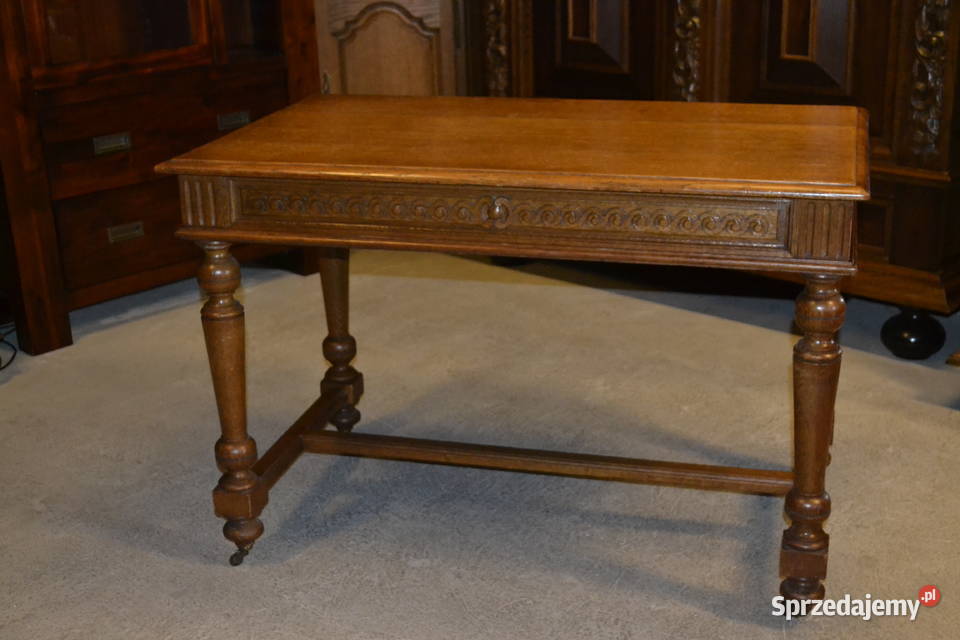stół eklektyczny 1910 dąb Będzin