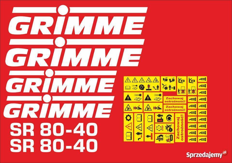 naklejki grimme sr 8040 Jeżewo