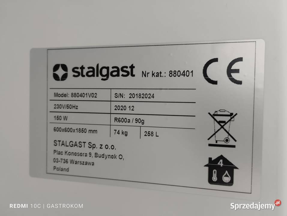 Szafa mroźnicza lakierowana wnętrze z ABS V 361 Wrocław
