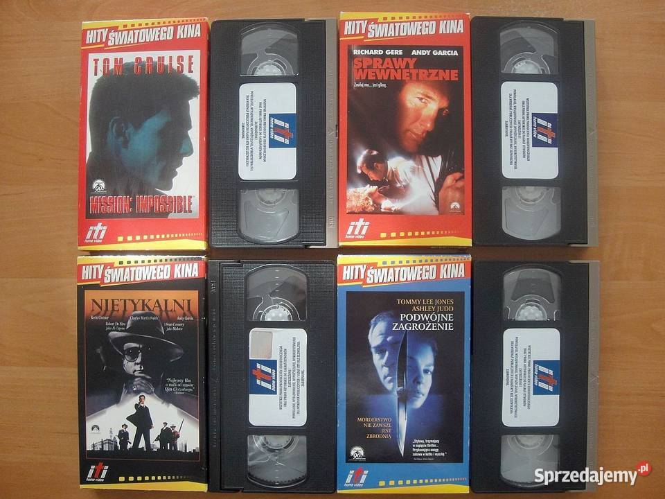 Hity światowego kina na kasetach video VHS VHS świętokrzyskie Kielce sprzedam