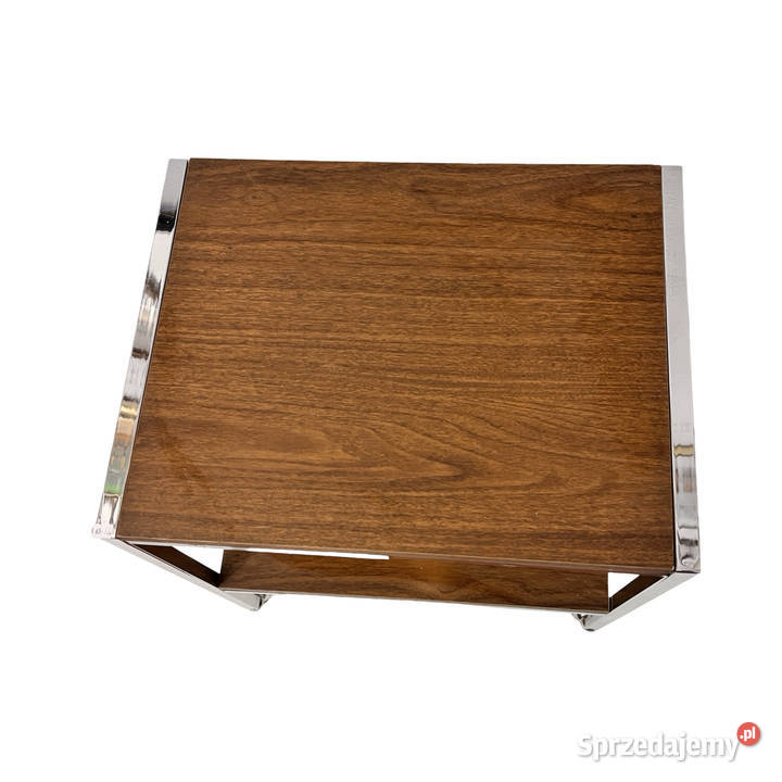 Modernistyczny stolik mobilny barek Dania lata 56cm