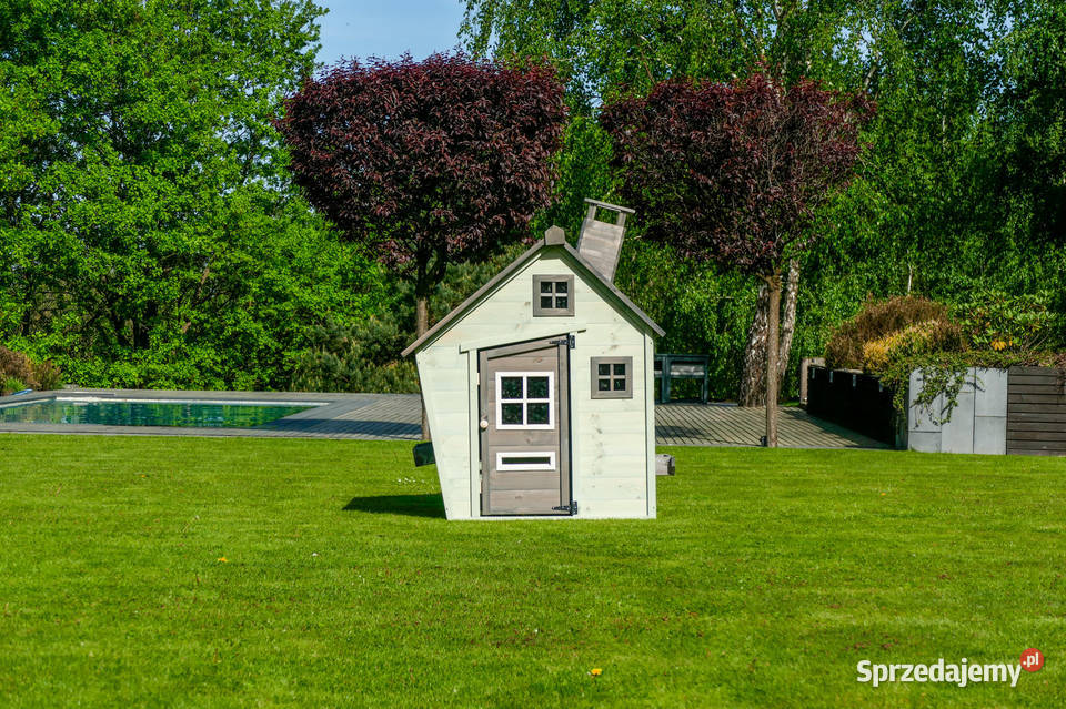 Drewniany domek ogrodowy skośny Trzemeśnia