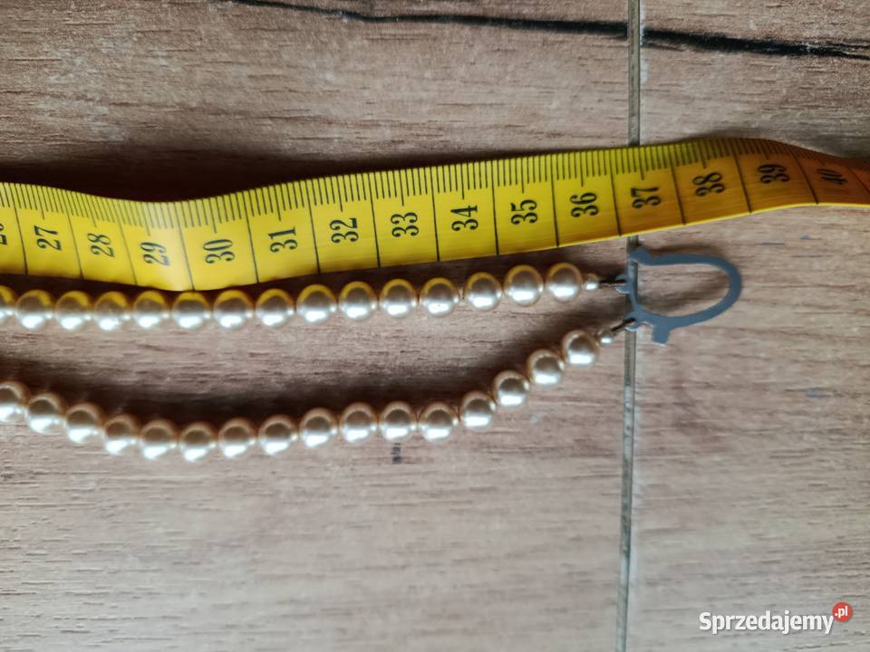 Stara kolia Lotus w etui perły vintage lata 5060 Choszczno