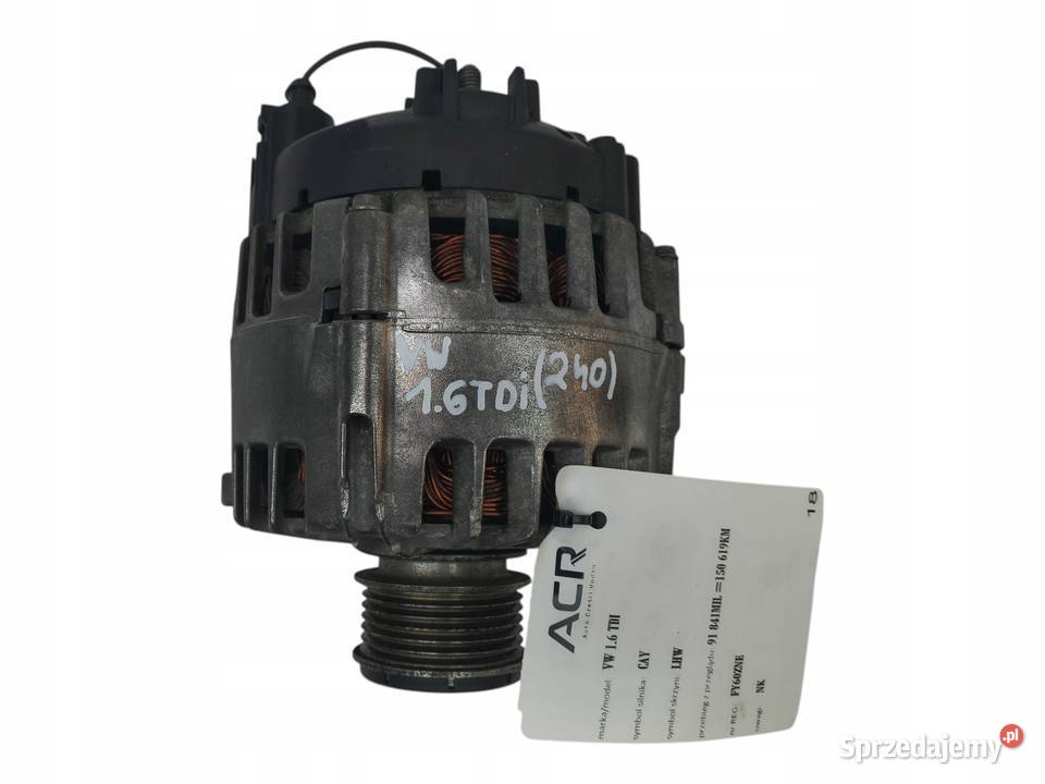 ALTERNATOR VW Golf Plus 16 TDI valeo 03L903023F Chełm