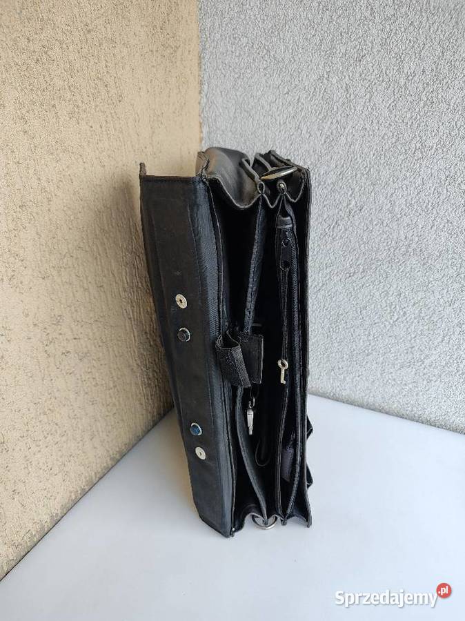 Teczka skórzana italy Transit kolor czarny Olecko