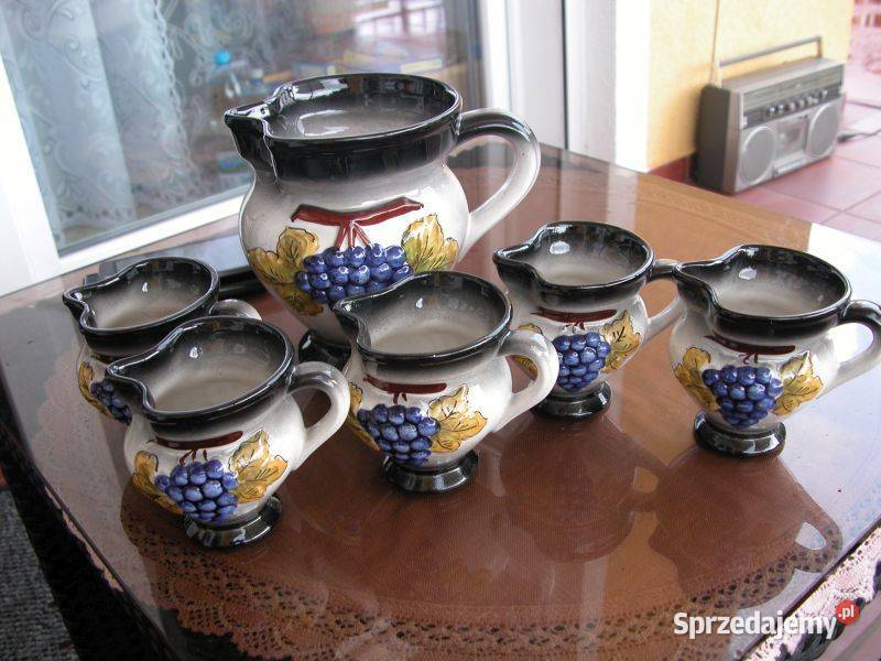 ceramiczne dzbanki 6 sztuk Dom i Ogród Gorzów Wielkopolski