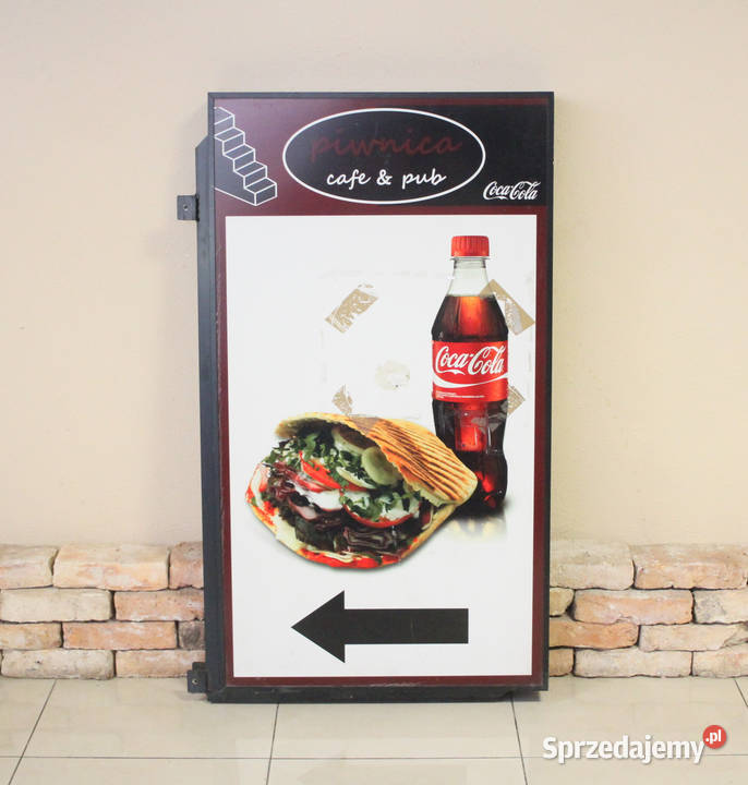 Kaseton podświetalny metalowy reklama KEBAB śląskie