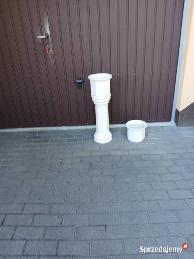 kwietnik ceramiczny dodatkowo doniczka