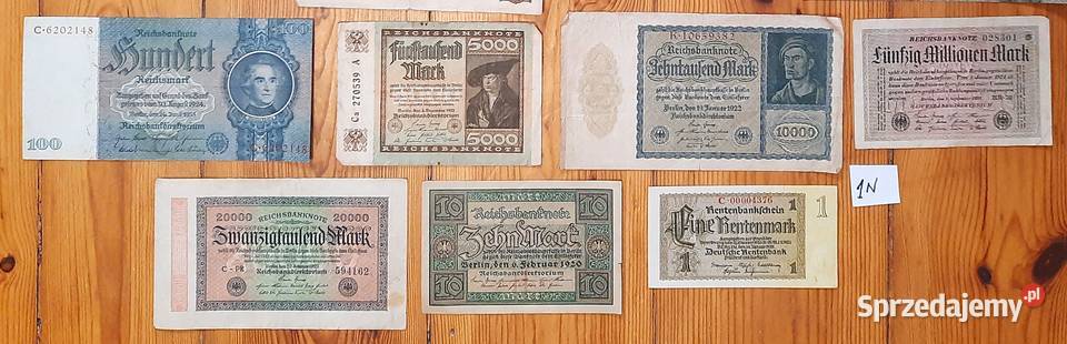 Zestaw Starych Banknotów N1 Gliwice