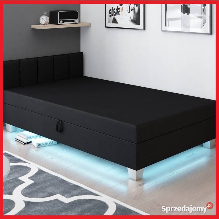 Łóżko jednoosobowe Tapczan do spania z materacem Darmowa Wysyłka