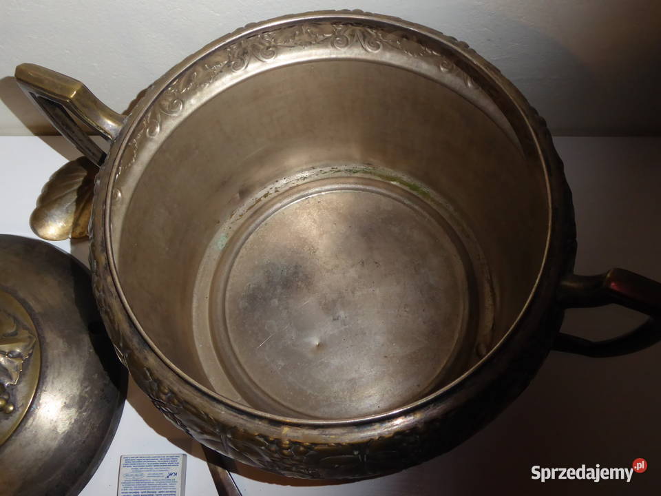 Antyczna PONCZARKA z brązu Secesja z Chochlą i Wrocław sprzedam