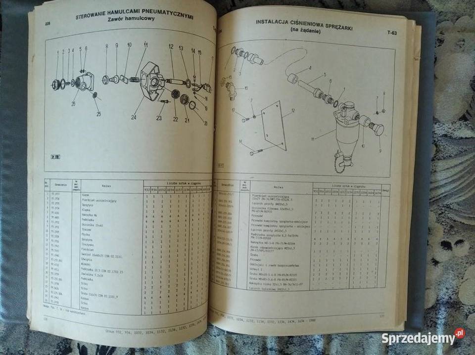 Katalog Ursus 932 934 1032 1034 1132 1134 Rok wydania 1988 Lublin