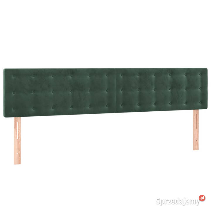 Zagłówek do łóżka z LED ciemnozielony 200x5x7888 Warszawa