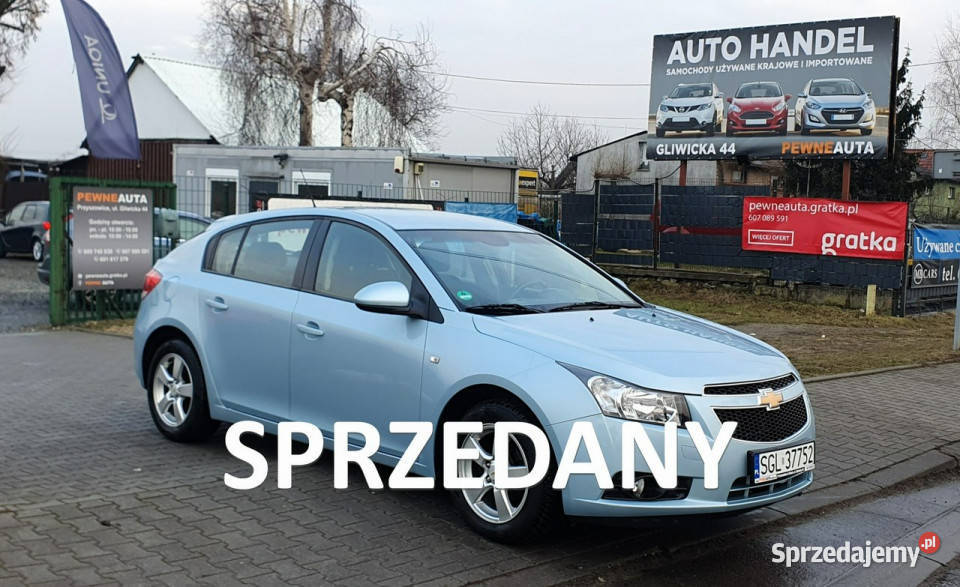 Chevrolet Cruze Oryginalny lakier Czujniki wspomaganie kierownicy Przyszowice sprzedam