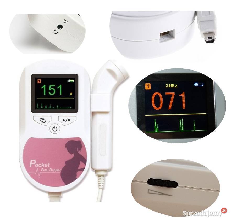 Medyczny Detektor tętna płodu Baby Sound z Myszków
