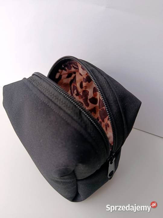 Kosmetyczka duża materiałowa w panterkę zestaw Konin