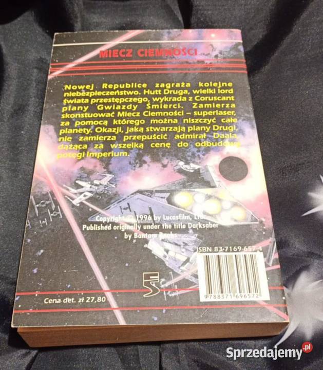 Gwiezdne wojny Miecz ciemności Kevin J Anderson