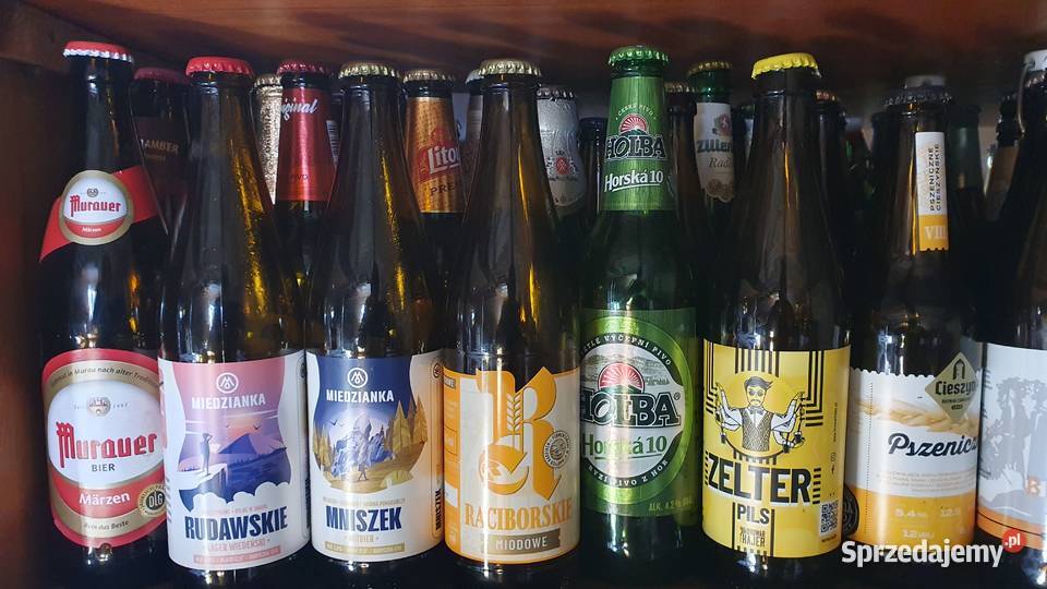 Kolekcja butelek piwie śląskie Mikołów sprzedam