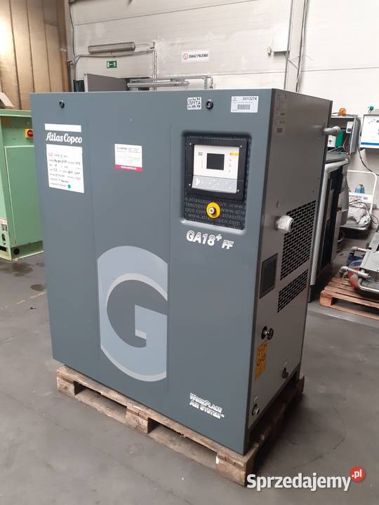 Sprężarka śrubowa Atlas Copco GA18FF PLUS185 KW Wilków