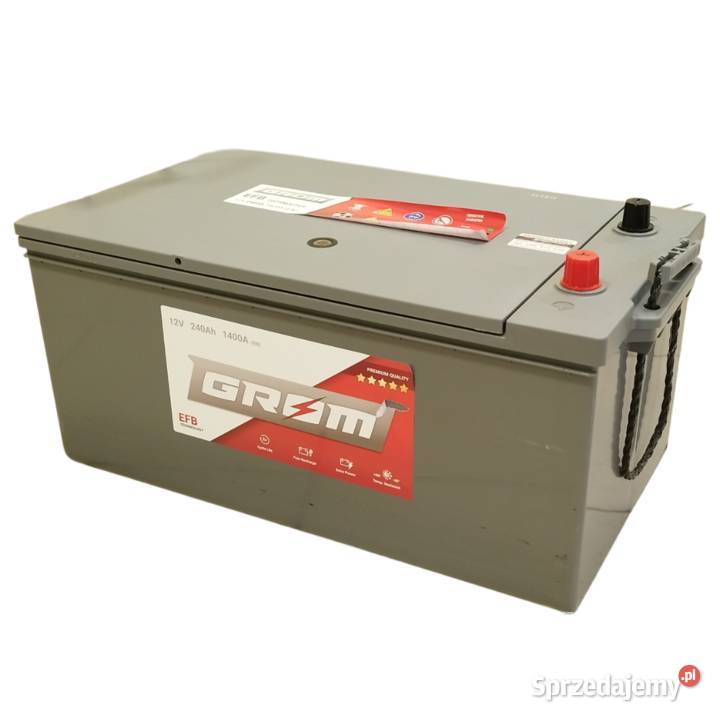Akumulator 240Ah 1400A GROM EFB STARTSTOP łódzkie Łódź