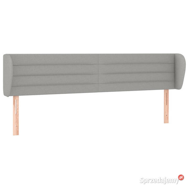 Zagłówek uszak jasnoszary 203x23x7888 tkanina Warszawa