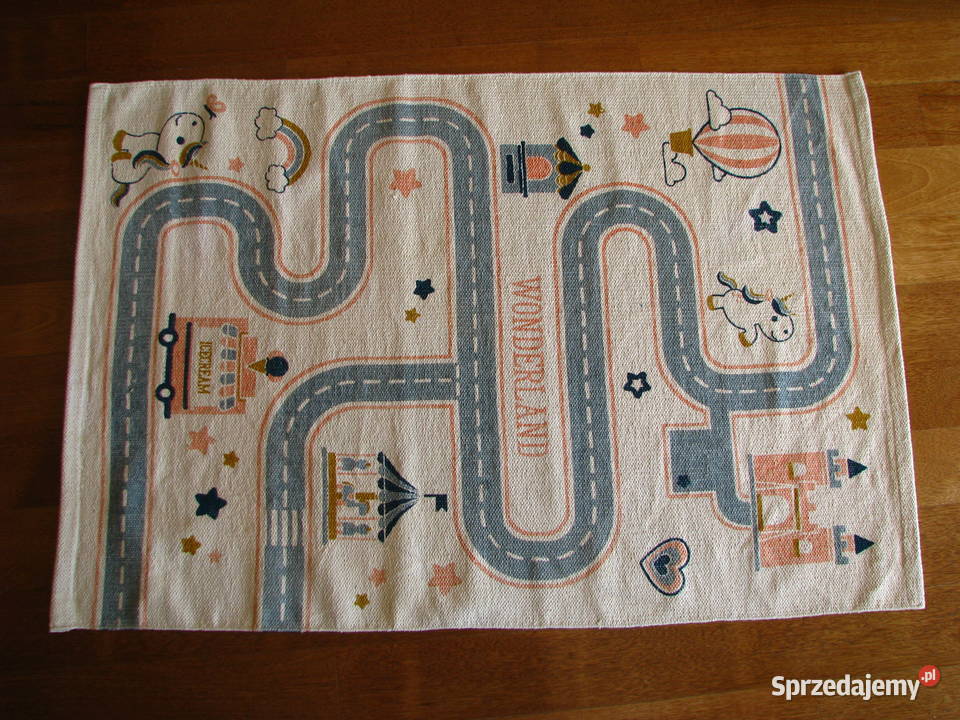 Eko dywan dziecięcy mata do zabawy bawełna 130 x Brzegi
