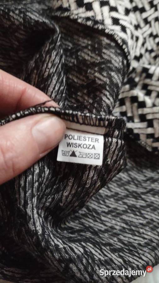 Piękna czarnobiała tunika L MIRGO Olkusz