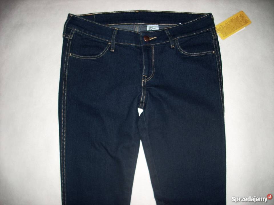 HM dżinsy granat rurki jeansy NOWE 2832 S