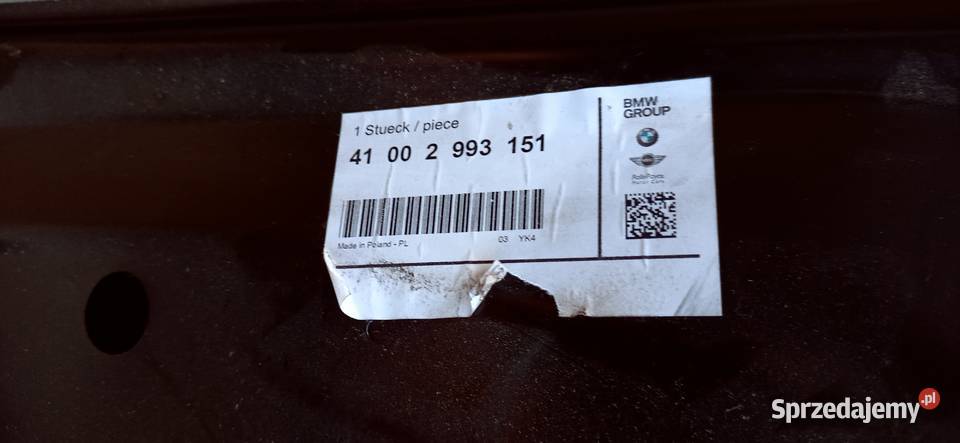 Maska i błotniki BMW X1 E84 warmińsko-mazurskie