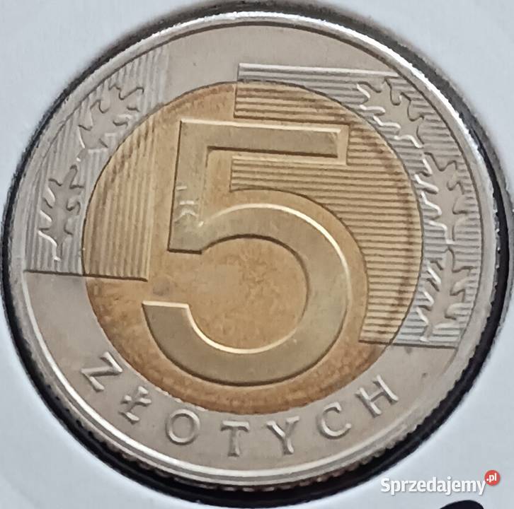 5 Złotych 2025 r 3 Błąd mennicy Konin