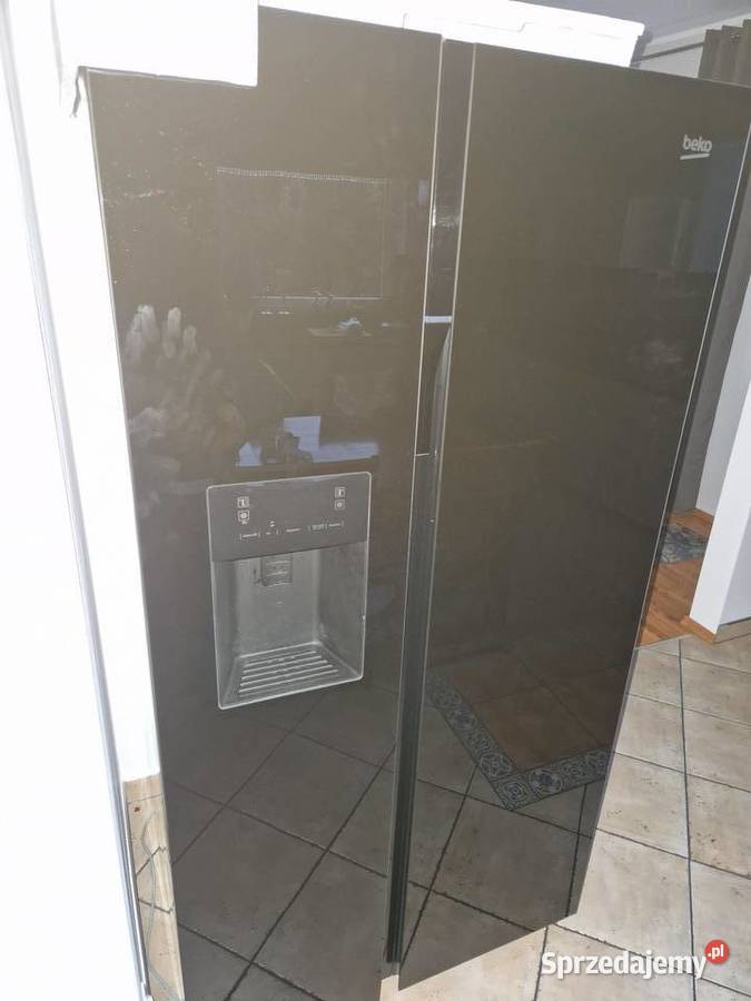Na części Lodówka Side by Side Beko czarne szkło 92cm Szczecin
