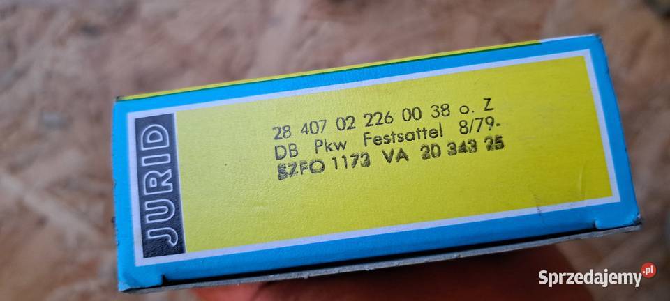 Klocki hamulcowe przednie JURID Mercedes W123 Luzino