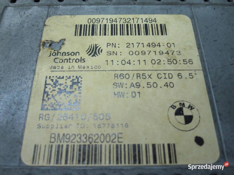 MINI COUNTRYMAN I 11r licznik zegar ANGLIK sprzedam