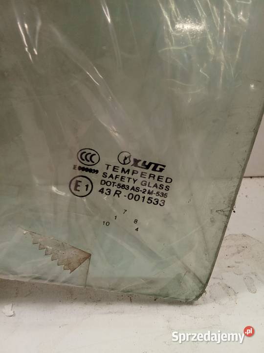 Szyba Boczna Prawa Tylna Ford Focus 98 Zielona Bralin
