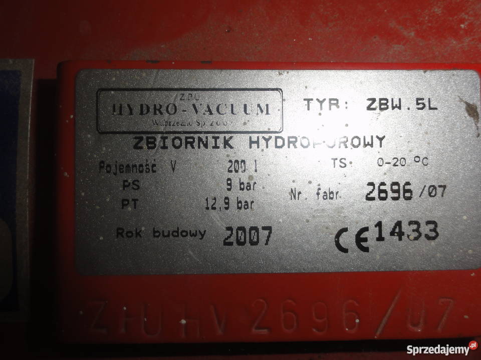 Zbiornik na powietrze 200l kompresor Zbiornik Żelazków sprzedam