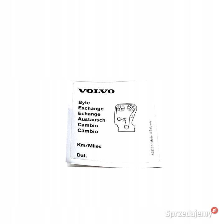 VOLVO S60 V70 S80 S40 V40 XC90 etykieta rozrzad Bielany Wrocławskie