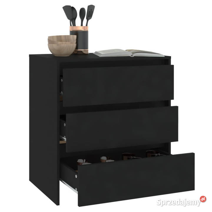 Komoda czarna 70x41x75 materiał drewnopochodny Warszawa