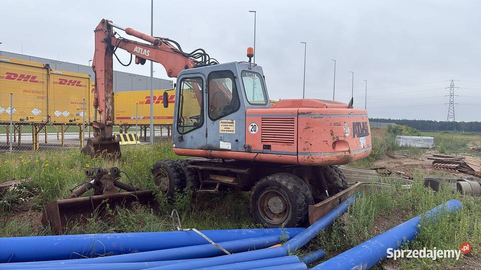 Koparka Atlas 1504 uszkodzona silnik Okazja dolnośląskie Zgorzelec