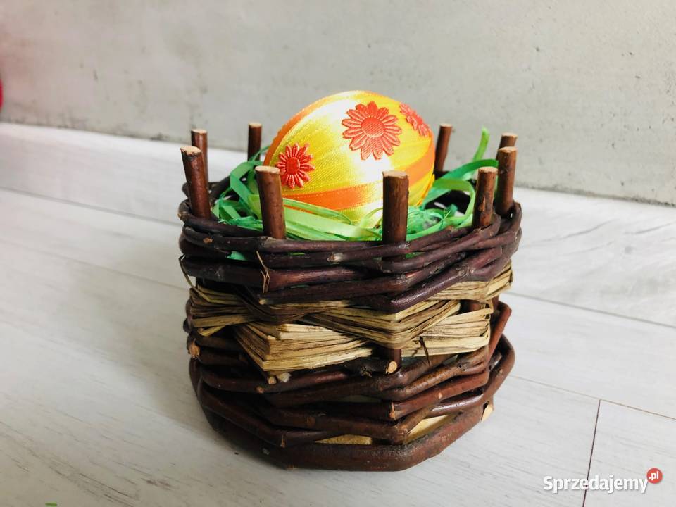NOWA ozdoba wielkanocna drewniany koszyczek łódzkie Łódź sprzedam
