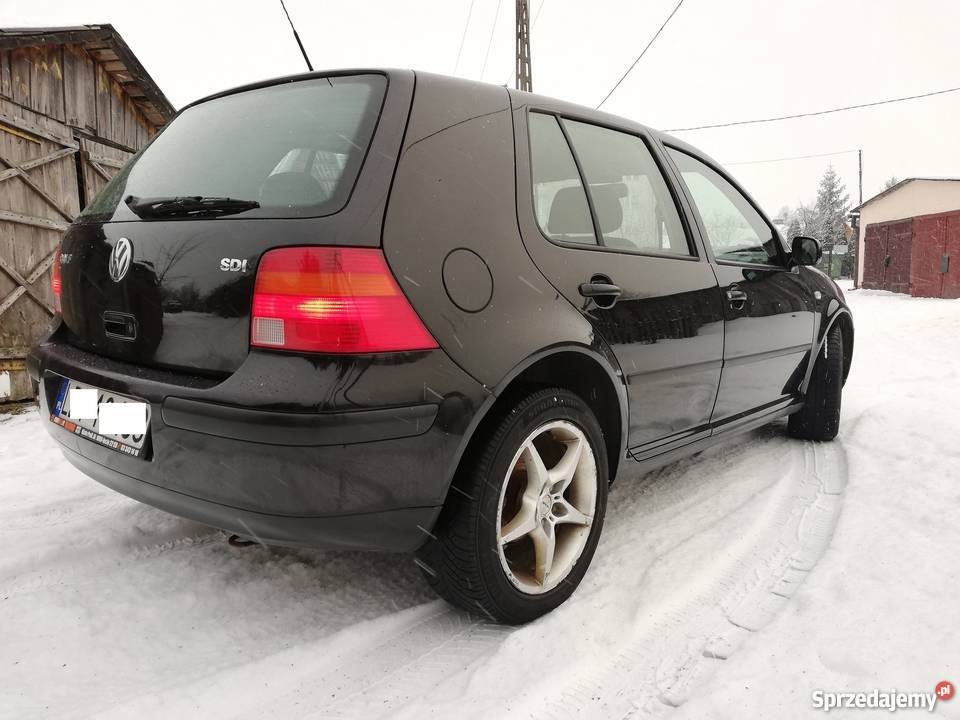 VW Golf 4 19SDI 2000r Czarny Bezwypadkowy Samochody osobowe Dubeczno