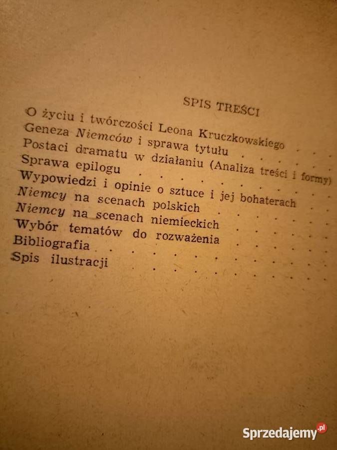 Niemcy Kruczkowskiego analizy lektury szkolne Warszawa sprzedam