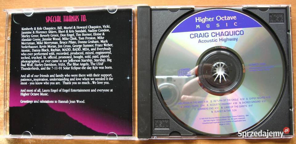 Craig Chaquico Acoustic Highway CD Muzyka pomorskie Kępice