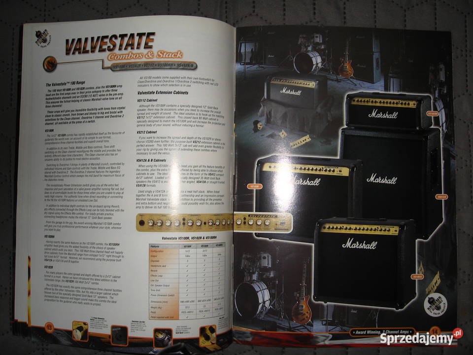 Marshall Amps 1998 Guitar Products Catalog Kępice sprzedam