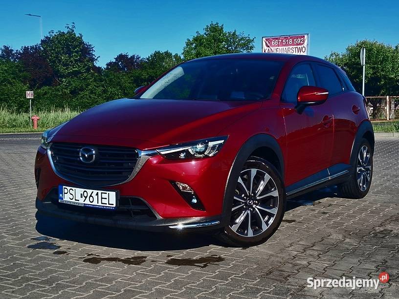 Mazda CX3 20 121 31000 Przebiegu FULL LED Skóra aluminiowe felgi Słupca