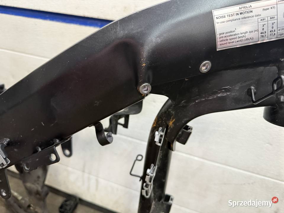 APRILIA SX 125 Rama Dokumenty Uszkodzona Człuchów
