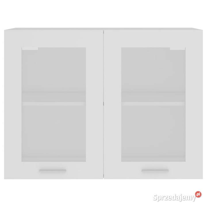Szafka wisząca z szybą biała 80x31x60 WM802529 Warszawa