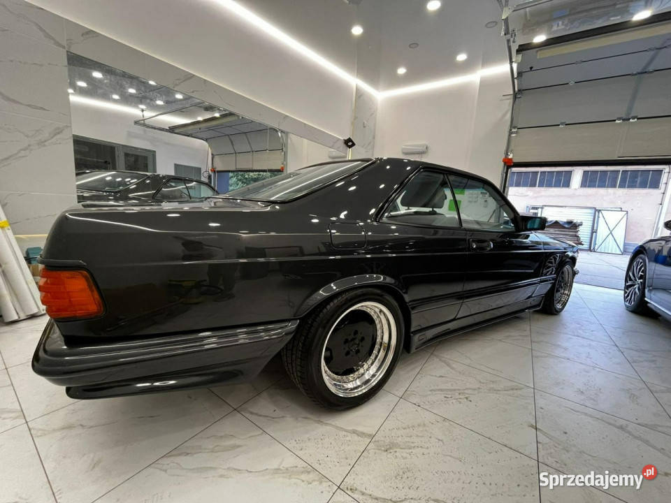 Mercedes W126 SEC 560 V8 AMG Recaro BBS Zabytek szyberdach Strobice