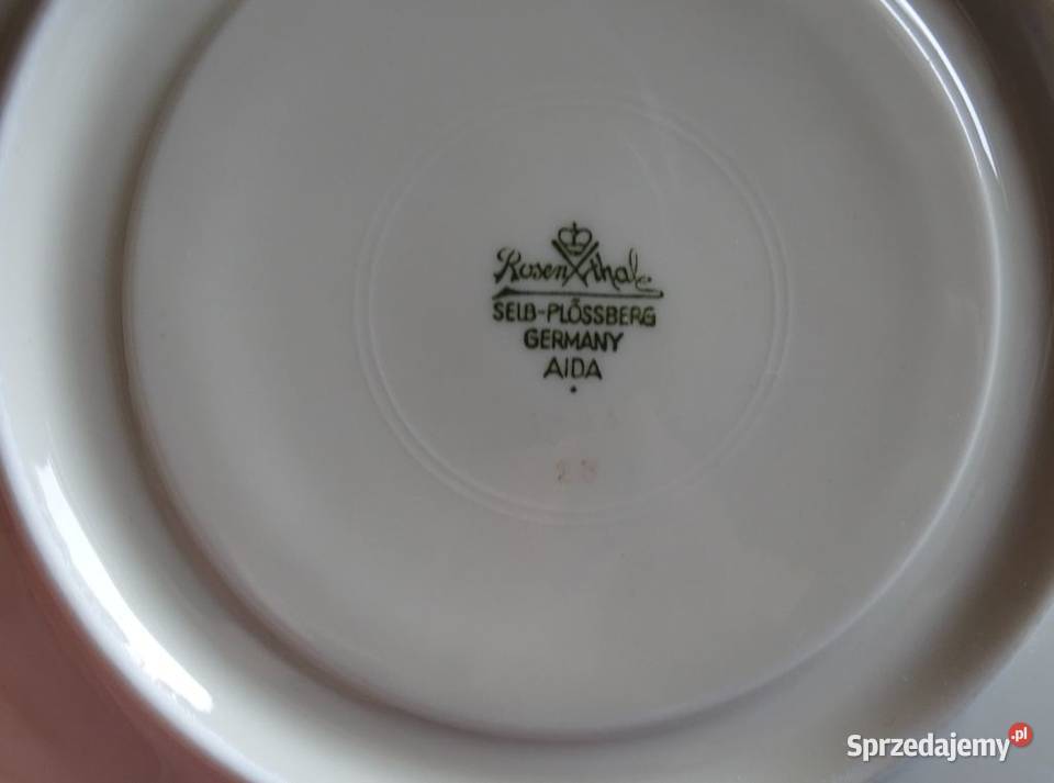 Bulionówka ze spodkiem Rosenthal Aida ecru Kalisz
